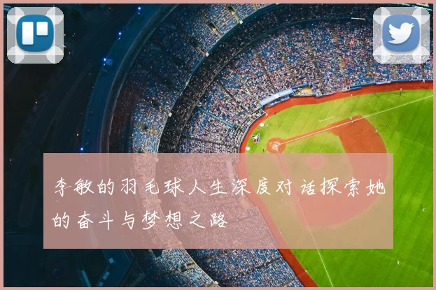 李敏的羽毛球人生深度对话探索她的奋斗与梦想之路