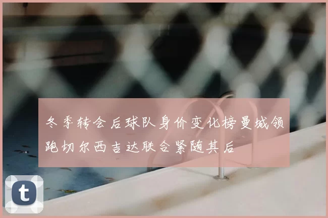 冬季转会后球队身价变化榜曼城领跑切尔西吉达联合紧随其后