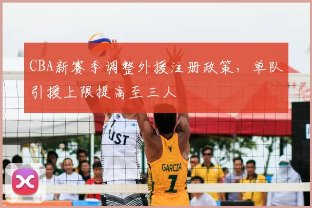 CBA新赛季调整外援注册政策,单队引援上限提高至三人